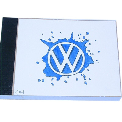 VDub Artwork Handpainted Mini-Notebook