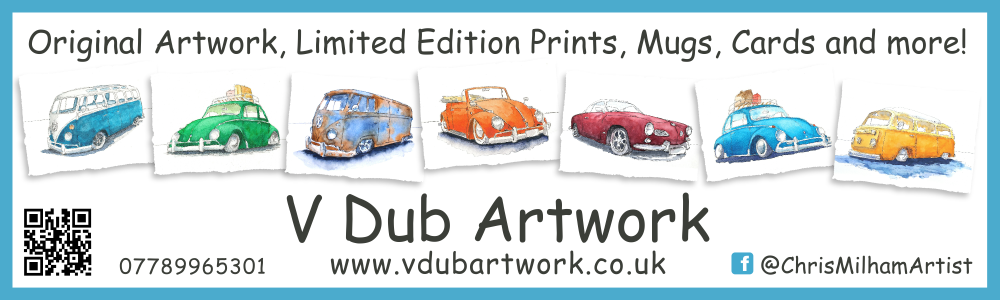 NEW VDub Artwork Banner for use at events. Banner size 2m x 60cm